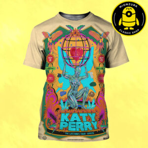 Katy Perry The Lifetimes Tour 2025 In Brazil At Curitiba On September 16th And At Brasilia On September 19 2025 All Over Print Shirt