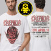 Kreator Merch Tee US Tour 1991 Schedule Two Sided Unisex T-Shirt