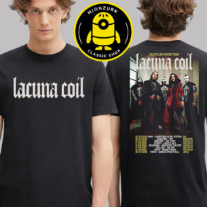 Lacuna Coil Sleepless Empire World Tour 2026 Schedule Two Sided Unisex T-Shirt