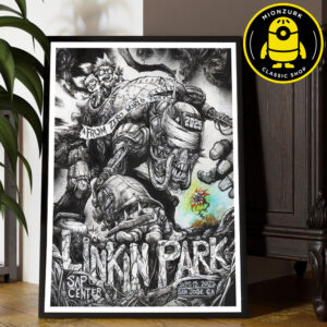 Linkin Park From Zero 2025 Tour San Jose Merch Poster At SAP Center In San Jose CA On September 15 2025 Home Decor Poster Canvas