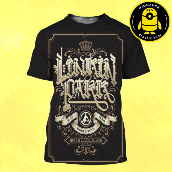 Linkin Park From Zero Official Poster In Denver CO 2025 At Ball Arena On September 3 2025 All Over Print Shirt