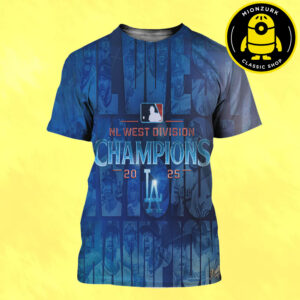 Los Angeles Dodgers Are National League West Division Champions 2025 MLB Postseason All Over Print Shirt