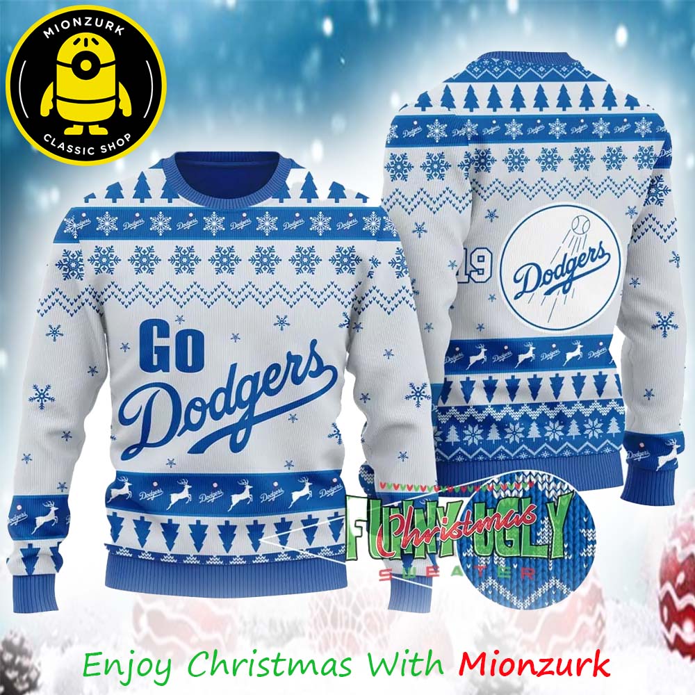 Los Angeles Dodgers Go Dodgers Christmas Day 2025 Christmas Ugly Sweater