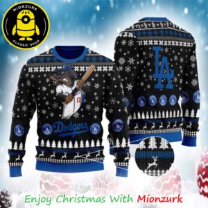 Los Angeles Dodgers Logo LA MLB 2025 Ugly Christmas Sweater
