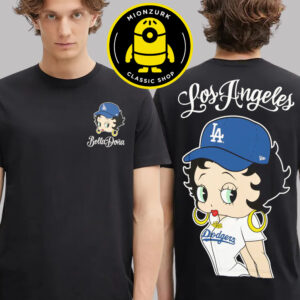 Los Angeles Dodgers New Era X Bella Dona Betty Boop MLB Two Sided Unisex T-Shirt