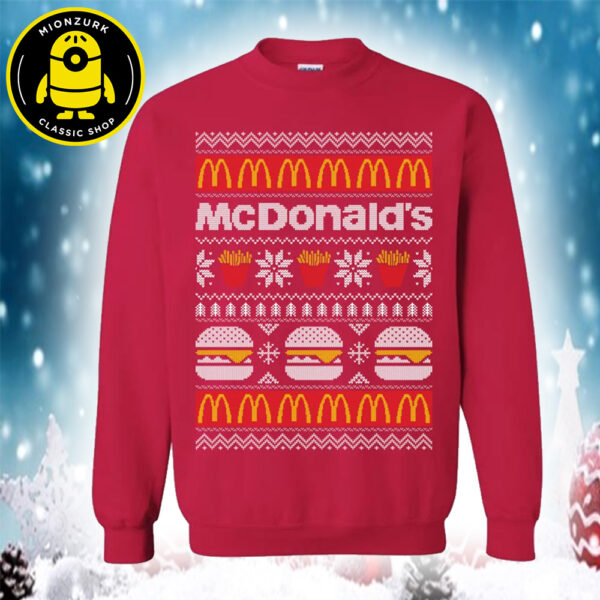 McDonald’s Funny 2025 Ugly Christmas Sweater Gift For Holiday