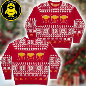McDonald’s World Famous Fries Xmas 2025 Holiday Gift Ugly Christmas Sweater