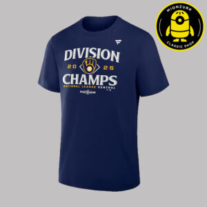 Milwaukee Brewers 2025 NL Central Division Champions MLB Locker Room Unisex T-Shirt