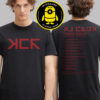 My Chemical Romance Merch Tee Draag Tour 2025 Schedule Two Sided Unisex T-Shirt