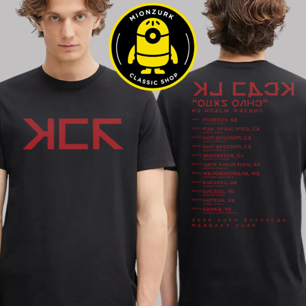My Chemical Romance Merch Tee Keposhka Dateback 2025 Tour Dates List Two Sided Unisex T-Shirt