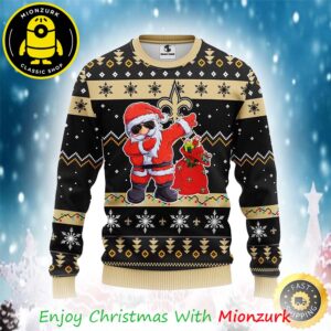 New Orleans Saints NFL Santa Claus Xmas 2025 Ugly Sweater