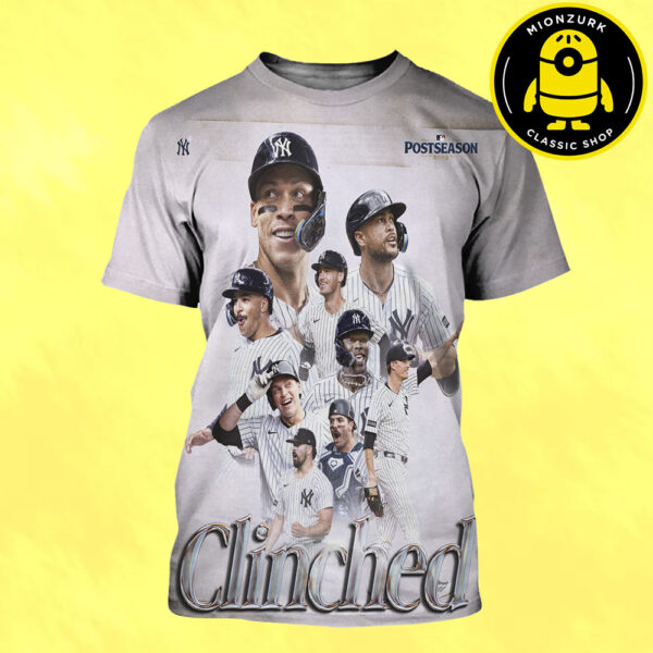New York Yankees Clinched MLB Postseason 2025 MLB All Over Print Shirt