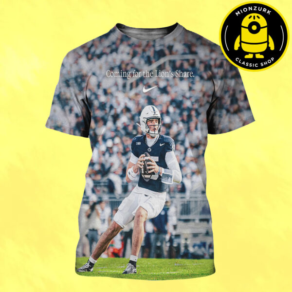 Nike Drew Allar Penn State Nittany Lions NCAA Coming For The Lion Share 2025 All Over Print Shirt
