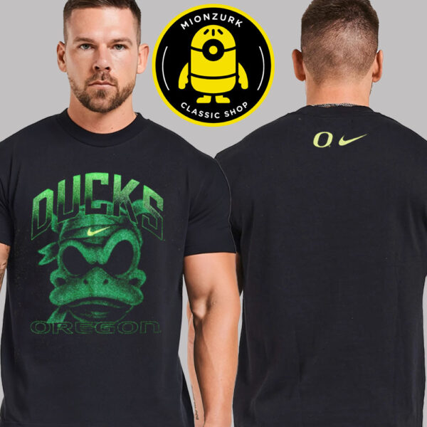 Nike Oregon Ducks Football Mummy Duck NCAA Two Sided Unisex T-Shirt