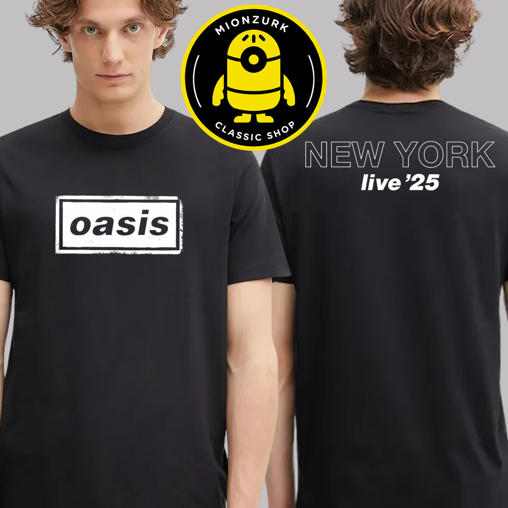 Oasis Live 2025 Tour Merch Tee In New York At MetLife Stadium On August 31 And September 1st 2025 Two Sided Unisex T-Shirt