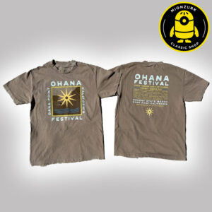 Ohana Festival 2025 Merchandise Cover Tee Line Up At Doheny State Beach In Dana Point CA On September 26 27 And 28 2025 Two Sided Unisex T-Shirt