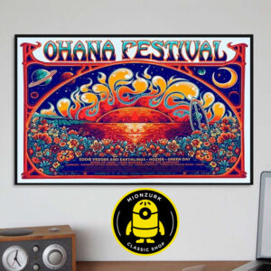 Ohana Festival 2025 Merchandise Event Poster At Doheny State Beach In Dana Point CA On September 26 27 And 28 2025 Home Decor Poster Canvas