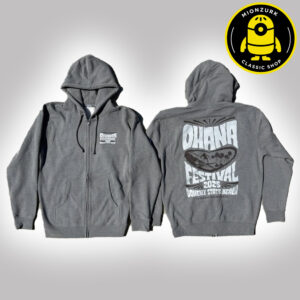 Ohana Festival 2025 Merchandise Psychedelic At Doheny State Beach In Dana Point CA On September 26 27 And 28 2025 Unisex Zip Hoodie