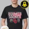 Oklahoma Sooners Football Vs Michigan Wolverines Football Score 24-13 Boomer Sooner NCAA Unisex T-Shirt