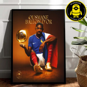 Ousmane Dembele France Is The 2025 Men’s Ballon D’or Home Decor Poster Canvas