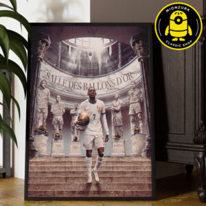 Ousmane Dembele France Winner The 2025 Men’s Ballon D’or Home Decor Poster Canvas