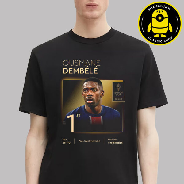 Ousmane Dembele Paris Saint Germain Is The 2025 Men’s Ballon D’or Unisex T-Shirt