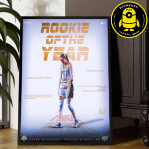 Paige Bueckers Dallas Wings Are Rookie Of The Year 2025 WNBA Nike Tribute Home Decor Poster Canvas