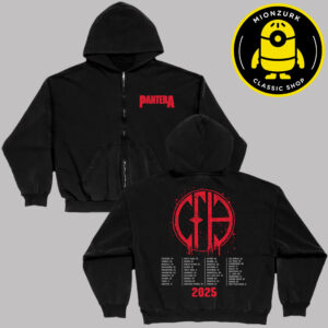 Pantera 2025 Schedule Unisex Zip Up Hoodie