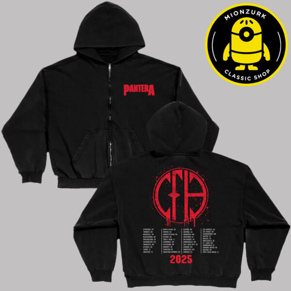 Pantera 2025 Schedule Unisex Zip Up Hoodie