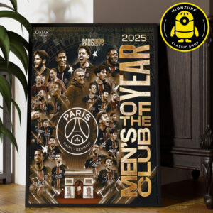 Paris Saint-Germain Are Men’s Club Of The Year 2025 Home Decor Poster Canvas