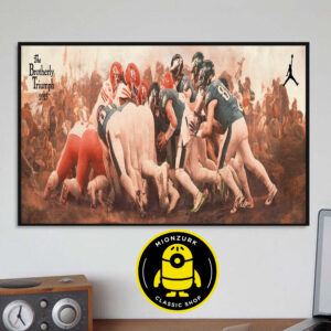 Philadelphia Eagles Jordan Brand The Brotherly Triumph 2025 Celebrating Super Bowl Victory For The Eagles NFL Home Decor Poster Canvas