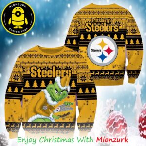 Pittsburgh Steelers Football NFL Grinch Christmas 2025 Ugly Sweater For Men And Woman
