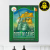Pittsburgh Steelers Vs Minnesota Vikings Poster Matchup Dublin Game NFL On Sunday September 28 2025 Home Decor Poster Canvas