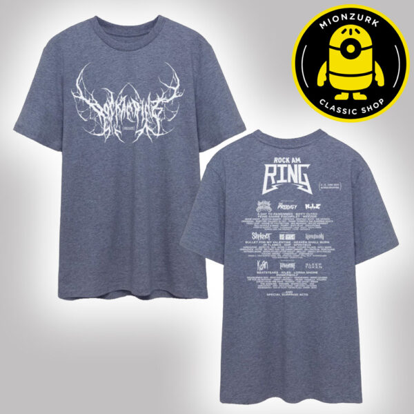 Rock Am Ring Festival 2025 Merch White Death Line Up At Nurburgring On June 6 To 8 2025 Two Sided Unisex T-Shirt