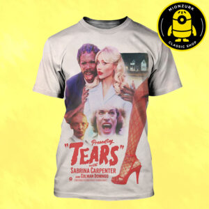 Sabrina Carpenter Poster Tears Movie Style Jumbo 2025 All Over Print Shirt