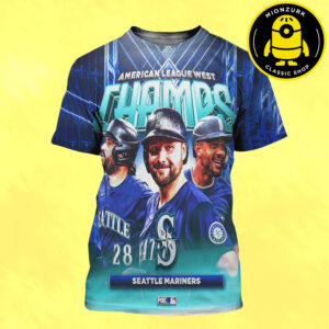 Seattle Mariners Are 2025 American League West Champions MLB Postseason All Over Print Shirt