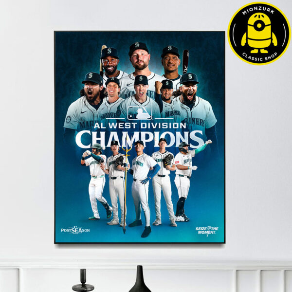 Seattle Mariners Are AL West Division Champions 2025 MLB Home Decor Poster Canvas