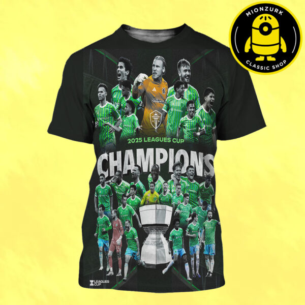 Seattle Sounders FC Are 2025 Leagues Cup Champions All Over Print Shirt