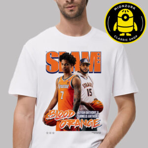 Slam 258 Cover Tee Kiyan And Carmelo Anthony Blood Orange Unisex T-Shirt