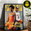 Slam 258 Cover Poster Kiyan And Carmelo Anthony Magazine Blood Orange Home Decor Poster Canvas