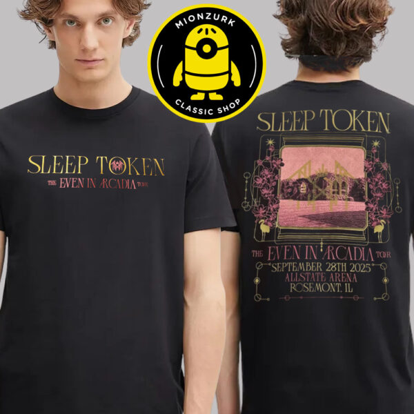 Sleep Token The Even In Arcadia Tour 2025 Exclusive Merch Tee In Posemont IL At Allstate Arena On September 28 2025 Two Sided Unisex T-Shirt