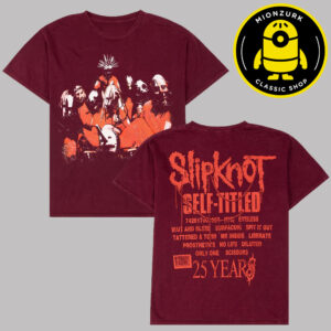 Slipknot Merch Tee Self Titled 25 Years Two Sided Unisex T-Shirt