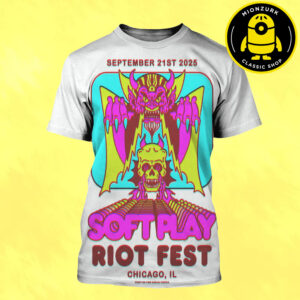 Soft Play Show Poster In Chicago IL At Riot 20 Year Fest On September 21 2025 All Over Print Shirt