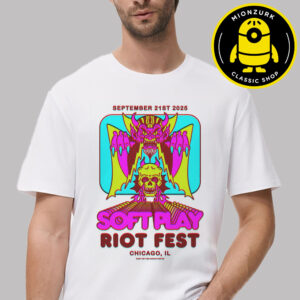 Soft Play Show Poster In Chicago IL At Riot 20 Year Fest On September 21 2025 Unisex T-Shirt