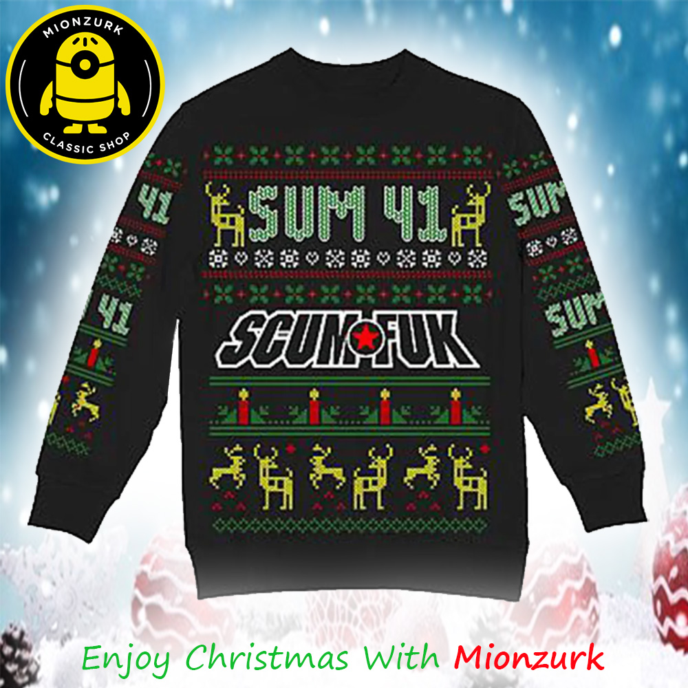 Sum 41 Scumfuk Ugly Christmas Sweater