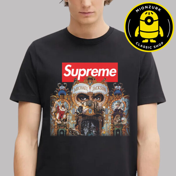 Supreme X Michael Jackson FW25 Dange Rous 2025 Unisex T-Shirt