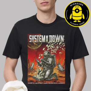System Of A Down Event Poster At Soldier Field In Chicago IL On August 31 And September 1 2025 Unisex T-Shirt