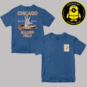 System Of A Down Exclusive Event Tee Blue At Soldier Field In Chicago On August 31 And September 1 2025 Two Sided Unisex T-Shirt