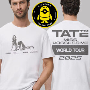 Tate Mcrae Merch Tee Miss Possessive World Tour 2025 Two Sided Unisex T-Shirt