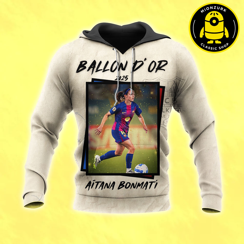 The 2025 Women' Ballon D'or Is Aitana Bonmati All Over Print Shirt